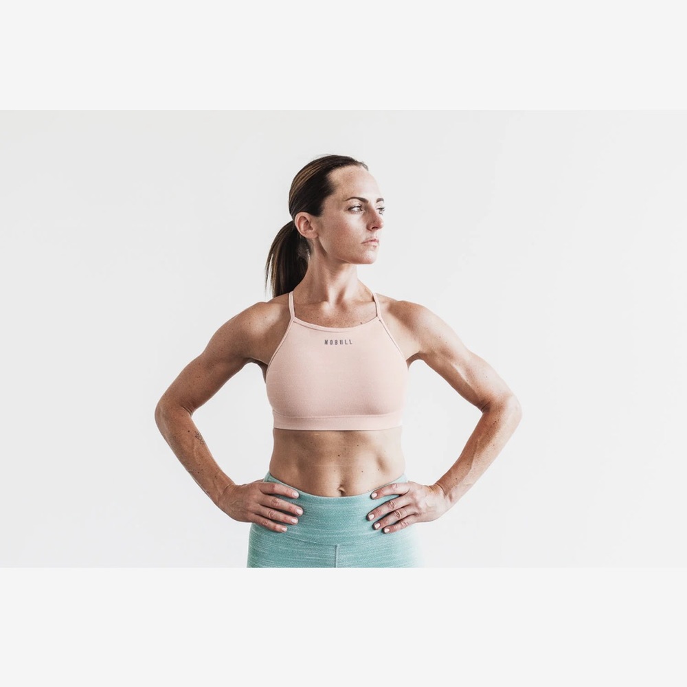 NOBULL MELANGE HIGH-NECK SPORTS BRA NWT SIZE M